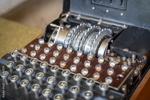 Bild auf Leinwand Enigma, the German cipher machine created for sending messages during World War