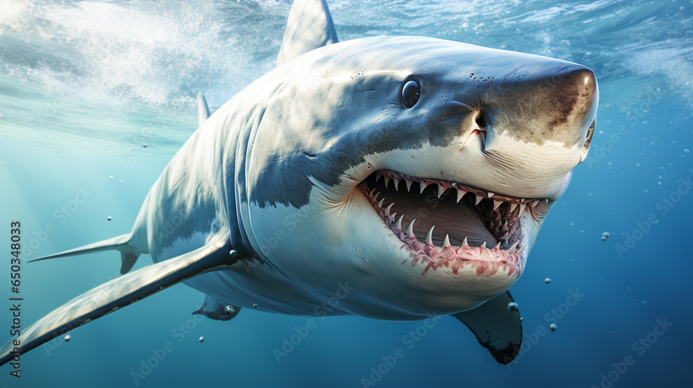 Naklejka premium Shark in its Natural Habitat