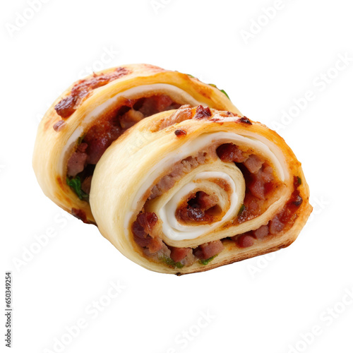 Pizza Roll Isolated on a Tr...