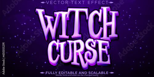 Horror text effect, editable halloween and scary text style