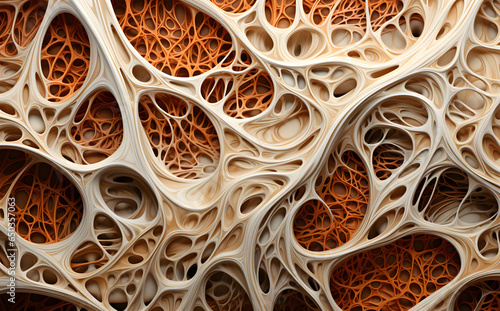 Skeletal muscle tissue, in style of futuristic organic #650357063