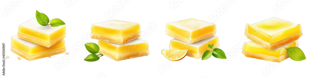 Lemon Bars clipart collection, vector, icons isolated on transparent ...