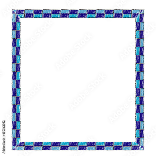 blue frame isolated