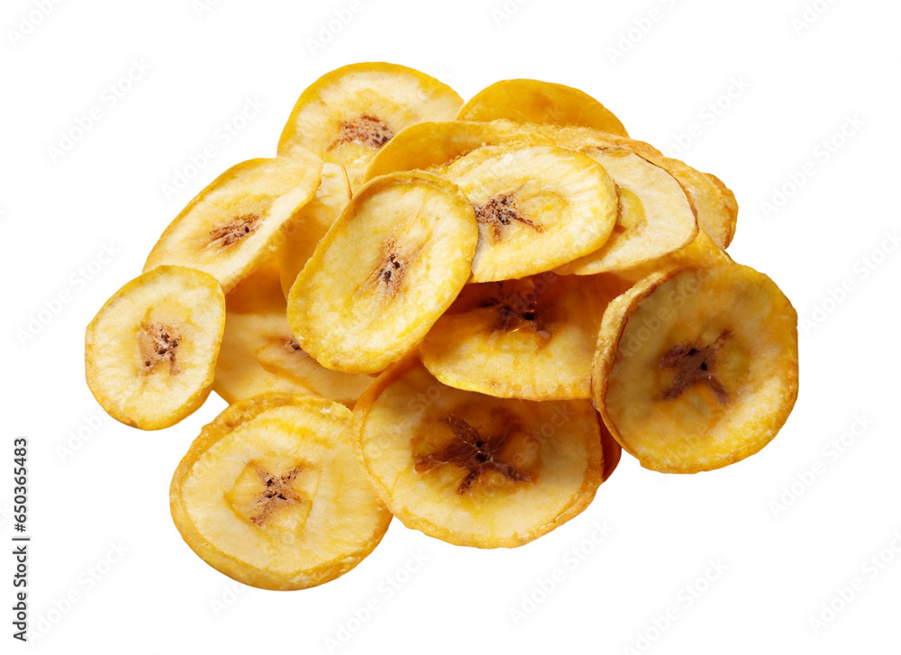Banana Chips On Transparent Background Png