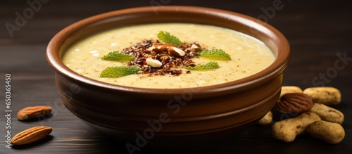 Indian dessert made with Kodo foxtail millet or varagu arisi photo