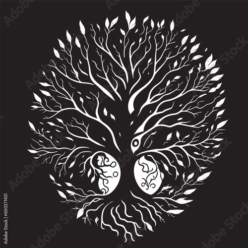 Modern Tree Of Life Logo Vector File