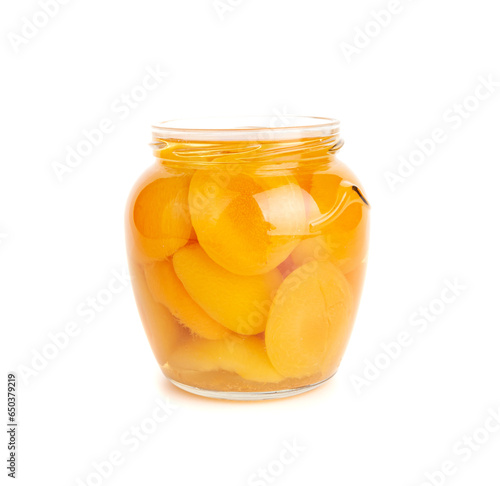 Canned Peaches, Apricot Halves in Syrup, Yellow Fruit Dessert, Tinned Nectarine Compote