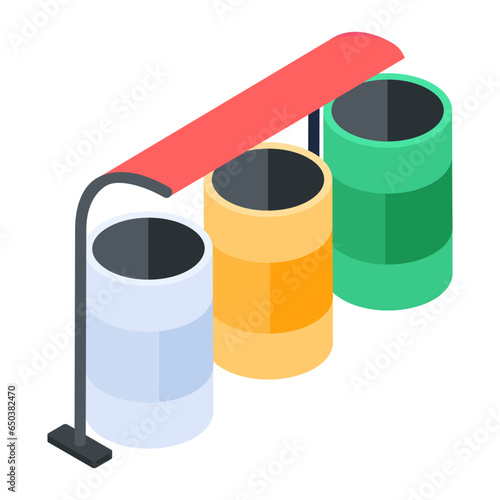 Heres an isometric illustration depicting flyover road 