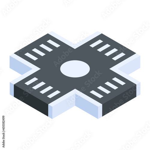Heres an isometric illustration depicting flyover road 