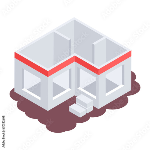 Heres an isometric illustration depicting flyover road 