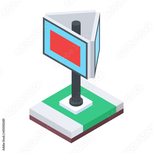 Heres an isometric illustration depicting flyover road 