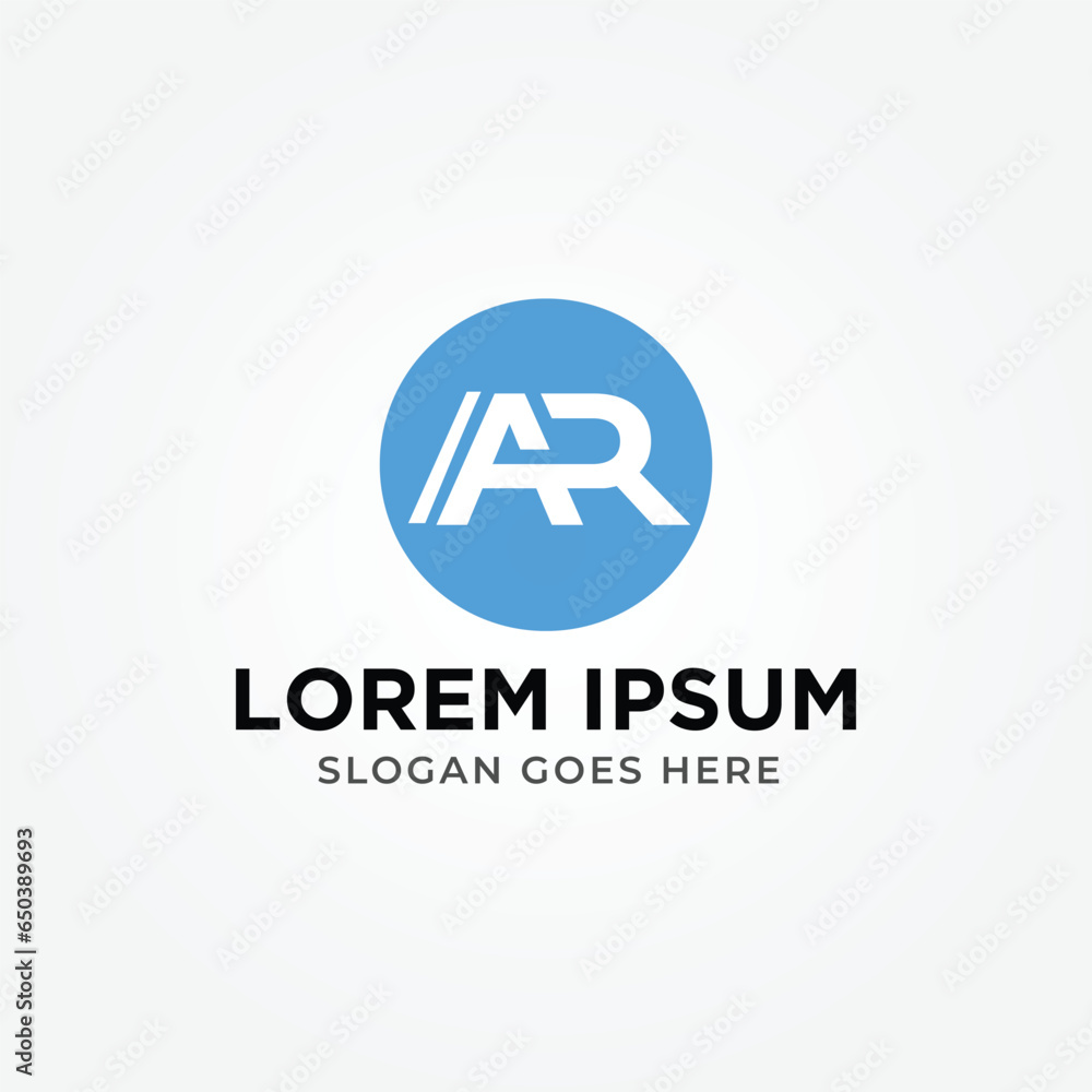 AR lettermark logo design idea. RA logo design concept AR lettermark logo design idea. RA logo design concept