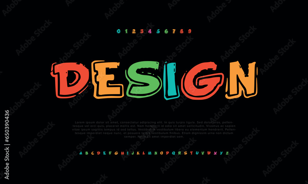 Design Modern minimal abstract alphabet fonts. Typography technology, electronic, movie, digital, music, future, logo creative font. vector illustration
