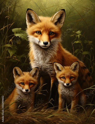 set of red fox © Deanna