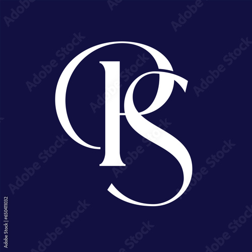 Initial Letter ps Logo Design Monogram Creative Modern Sign Symbol Icon
