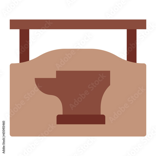 Blacksmith workshop Sign icon
