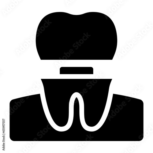 Dental tooth Crown icon