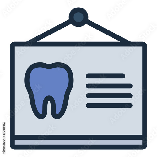 Orthopantomogram tooth x ray icon