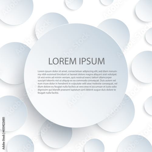 White abstract vector background with removable copy