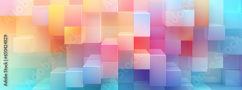 pastels geometric abstract vector background, in the style of metallic rectangles, voxel art, extruded design, subtle gradients