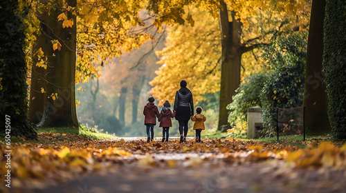 Family going for a walk © zenzali