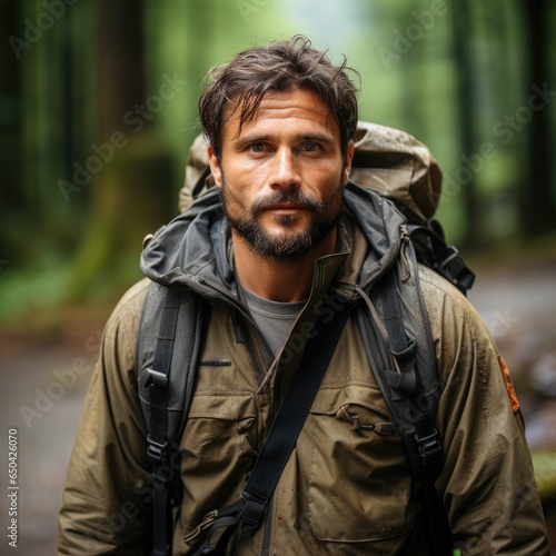 Portrait of a Male Soldier and Photographer in Military Uniform. © s_l