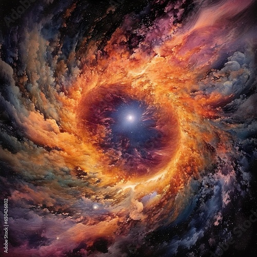 Weltall in seiner sch  nsten Form  Schwarzes Loch  Supernova  Milchstra  e und explodierende Sterne.
