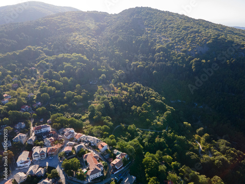 Aerial view of Village of Yavrovo, Bulgaria photo