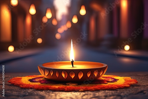 hindu hindu diwali festival with candles and flowers, colorful diya. hindu hindu diwali festival with candles and flowers, colorful diya. diwali candle, indian festival of lights