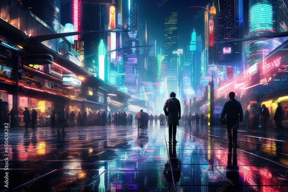 Rainy Nights in the Future: 8K Photorealistic Cityscape
