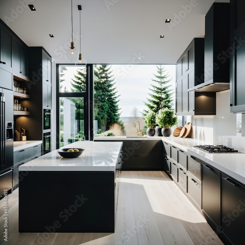 Modern minimalist style kitchen