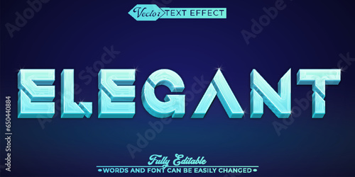 Luxury Diamond Shiny Elegant Vector Editable Text Effect Template