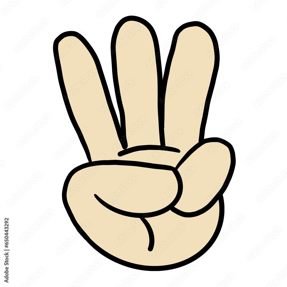 The finger number three on the hand The finger number three on the hand