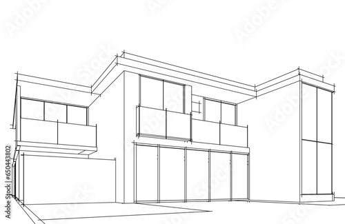 house sketch vector illustration