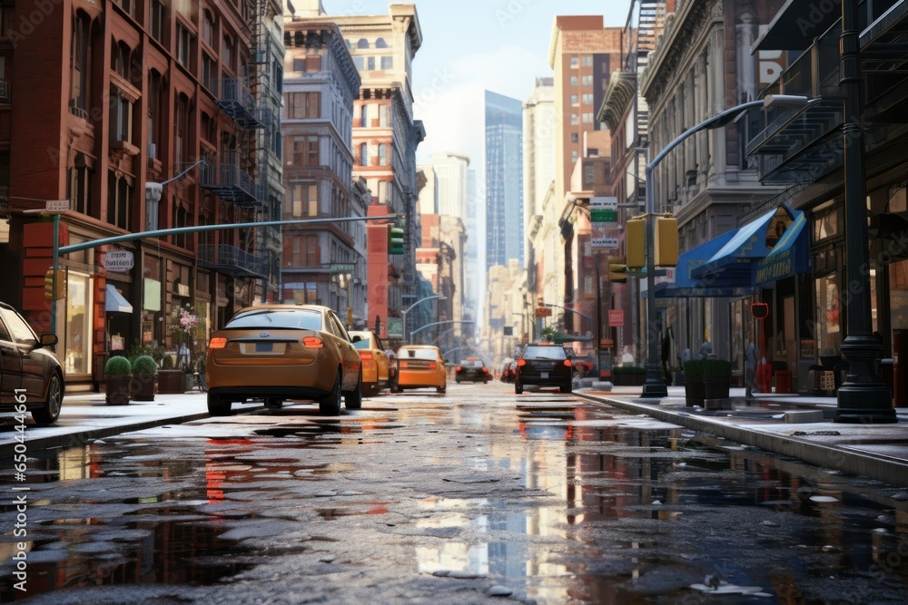 Rainbrush Symphony: Hyper-Realistic 8K Painted Raindrops

