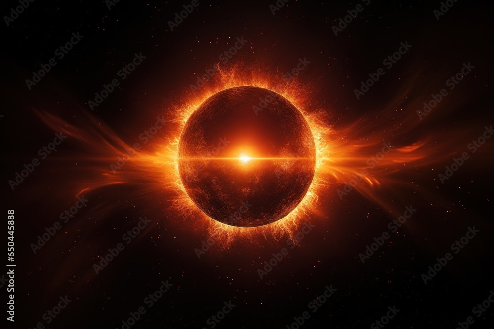 Astral Symphony: 8K Photorealistic Eclipse
