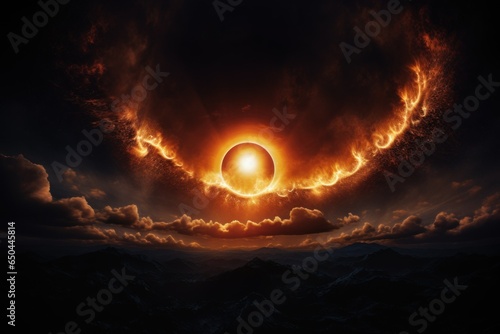 Cosmic Echo: 8K Hyper-Realistic Eclipse
