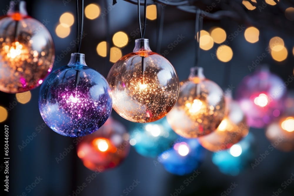 Garlands for decoration for the holidays. Merry christmas and happy new year concept. Garlands for decoration for the holidays. Merry christmas and happy new year concept.