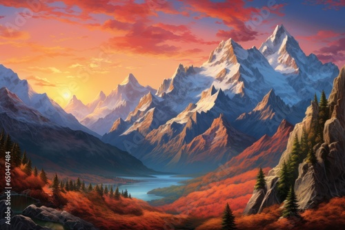 Mountains in Living Color  Hyper-Realistic 8K Landscape 