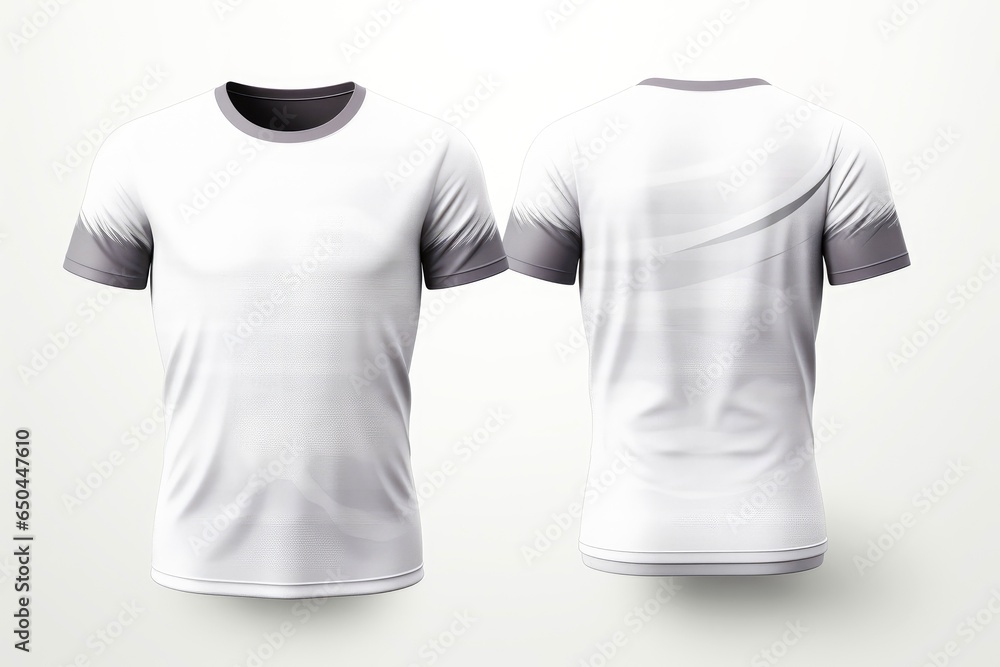 Mockup sports football team uniforms white shirt Mockup sports football team uniforms white shirt