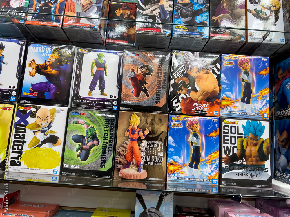 Lynnwood, WA USA circa July 2023 Low angle, wide view of anime