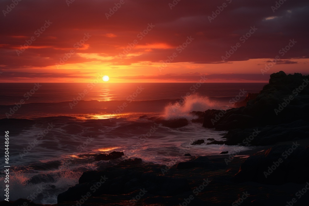 Sunset's Ember Glow: 8K Hyper-Realistic Brilliance
