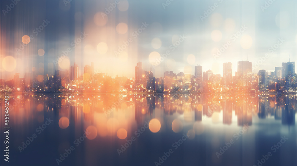 Illustration of blurred abstract background lights of a big city. Beautiful view of blurred abstract cityscape. Illustration of blurred abstract background lights of a big city. Beautiful view of blurred abstract cityscape.