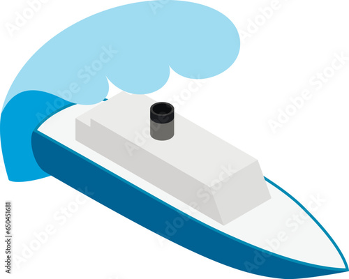 Wallpaper Mural Steamship icon isometric vector