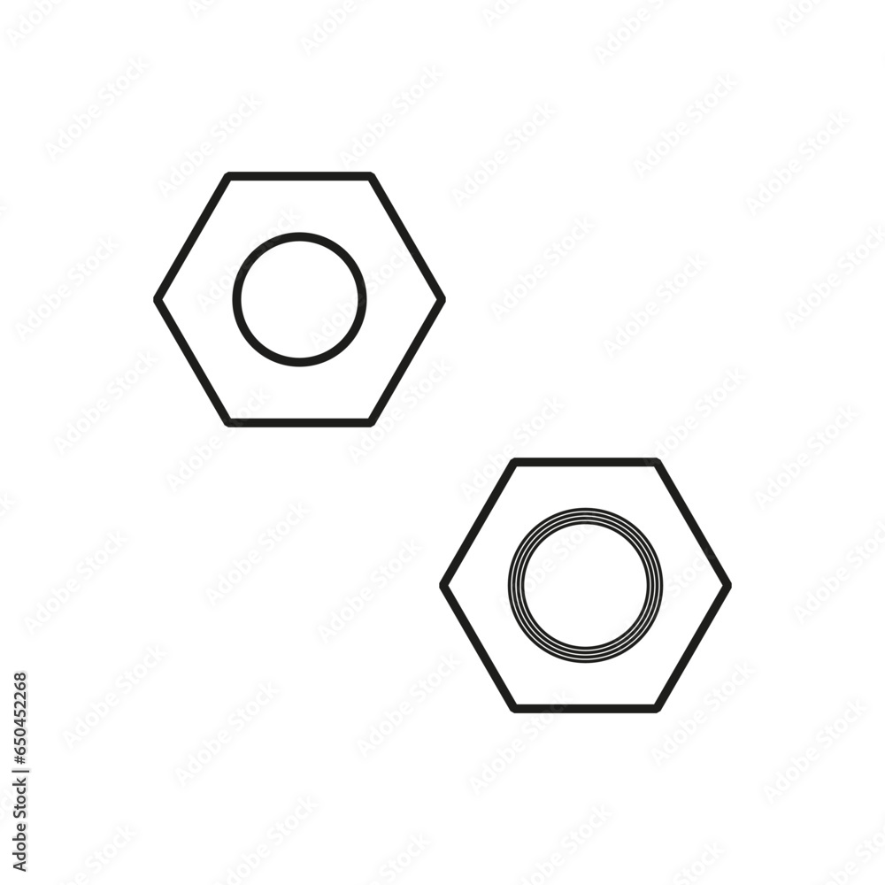 Nut icon set. Vector illustration. EPS 10. Nut icon set. Vector illustration. EPS 10.