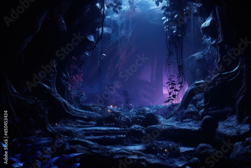 Fantasy Oasis: 8K Photorealism in Underground Realm