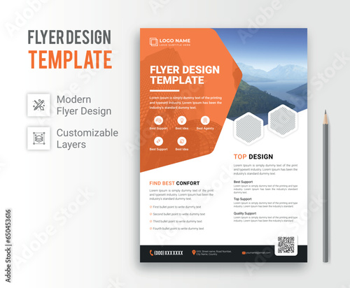 Modern Flyer Design Template fully editable
