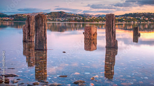 Wellington New Zealand Sunset over water