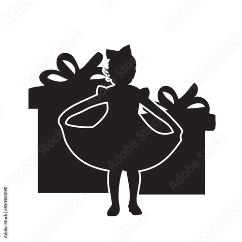 Child with gifts