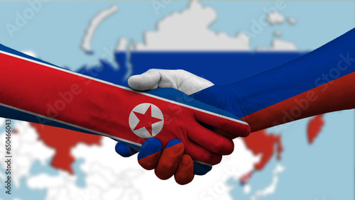 Russia and the Democratic People's Republic of Korea DPRK, North Korea, reach a new trade and military agreement photo